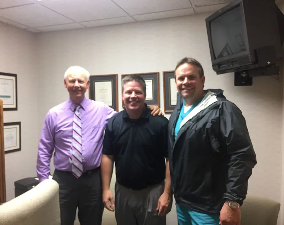 Dr. Zolinski, the buyer, with the seller and KLAS after a completed practice transition